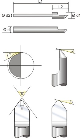 Engraving tools, engraving bits, engraving cutters
